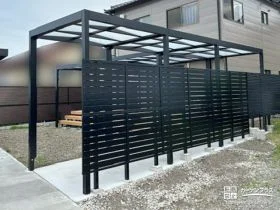 お庭のプライベート空間を守る目隠しフェンス[施工後]