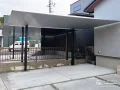 片側支持タイプですっきりとしたデザインのカーポート設置工事