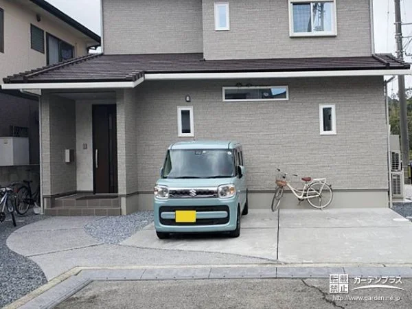 平らで清潔にお車をスムーズに停められる駐車スペース工事