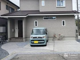 平らで清潔にお車をスムーズに停められる駐車スペース工事