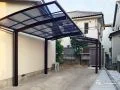 駐車スペースを整えお住まいに馴染むカーポートを設置した工事