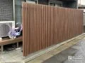 格子デザインのフェンスでスタイリッシュに目隠しができた工事