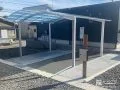 コンクリートとワイドなカーポート施工で快適な駐車スペース工事