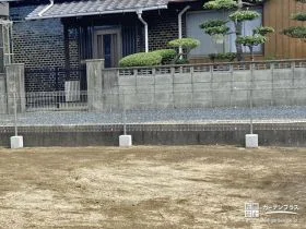 敷地境界を明確化するメッシュフェンス[施工後]
