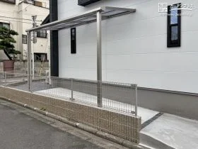 犬走りを活用した駐輪スペース[施工後]