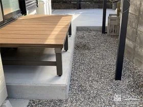 主庭の高低差をなくし水が溜まるお悩みを解決したリフォーム工事