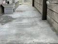 へこみや割れが生じにくい、土間コンクリート舗装