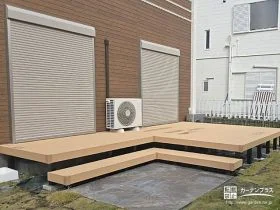 段床付きウッドデッキを施工しご家族の憩いの空間を作った工事