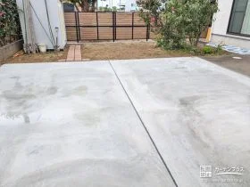 お庭を使う際も快適になる土間コンクリートの舗装工事