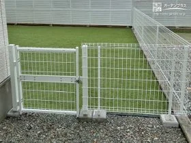 わんちゃんがのびのび遊べるドッグラン用のメッシュフェンス[施工後]