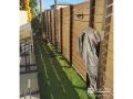 目隠しフェンンスとテラス屋根で快適な家事空間を実現した工事