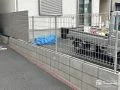 敷地境界に2種のフェンスを使い分けて設置し快適に仕上げた工事