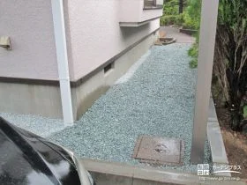 草むしりの手間が省ける犬走りの舗装工事[施工後]