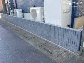 スタイリッシュで統一感のある仕上がりの土留め[施工後]