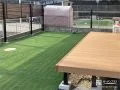 緑豊かなお庭にウッドデッキを取り付け憩いの空間を設けた工事