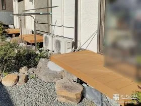 ウッドデッキで使い勝手の良いアウトドア空間を実現した工事