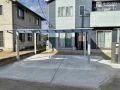 並列駐車を可能にする駐車スペースの拡張リフォーム工事