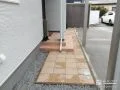 ナチュラルなアプローチ兼園路