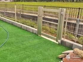 お子様とお庭で遊ぶ際も安心のフェンスや門扉[施工後]