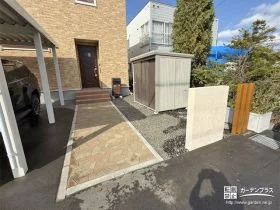 毎日使うアプローチが明るく華やかに生まれ変わるリフォーム工事