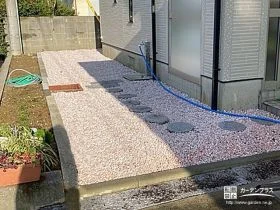 建物周りを清潔に保つ防草シートと砂利[施工後]