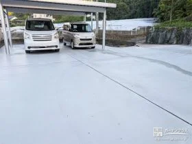 駐車台数を増やし雑草対策も兼ねられる土間コンクリート舗装工事