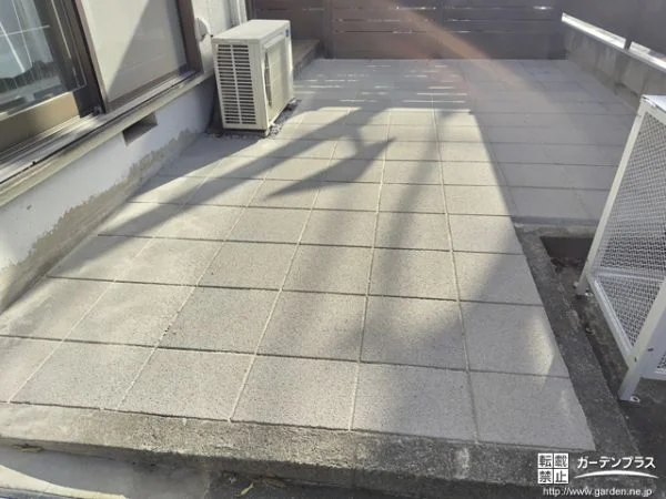 No.24398 豊富なデザインと機能性が抜群のインターロッキングテラス工事[施工後]