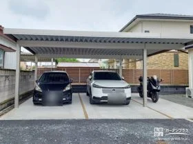 物干し付きで便利に使える間口延長タイプのカーポート設置工事
