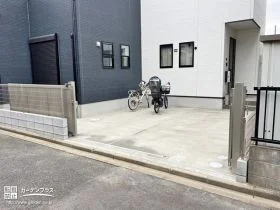 どこからでもスムーズに停められる快適な駐車スペース[施工後]