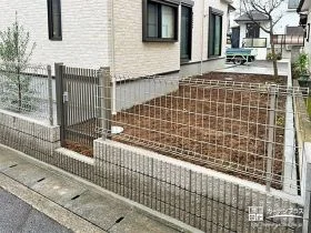 圧迫感を与えない敷地境界[施工後]