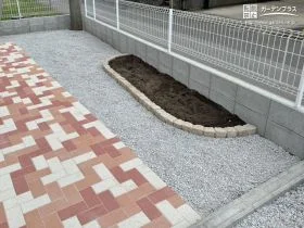 お手入れを最小限に、ガーデニングを楽しめる植栽スペース[施工後]