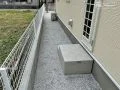 雑草対策した犬走り
