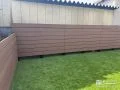 緑鮮やかな人工芝のお庭でお子様がのびのび遊べるリフォーム工事