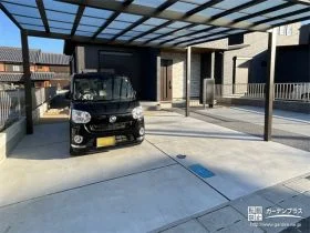 モダンなお住まいにマッチするカーポートやタイルデッキ設置工事