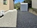 機能性を高めた裏庭スペース