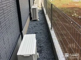 解放感のあるフェンスで敷地を明確化[施工後]