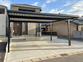 新築外構を美しく仕上げるコンクリート舗装とフェンス設置工事