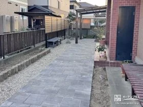 雨の日でも家事がしやすく機能性とデザイン性を兼ね備えたお庭工事