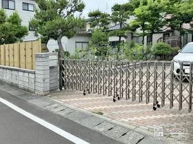 防犯性＆メンテナンス性を高めたクローズ外構へリフォーム工事