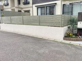 おしゃれなフェンスや塗装塀で安心の住まいへ[施工後]