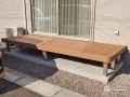 人工木でささくれや腐食の心配がないウッドデッキ