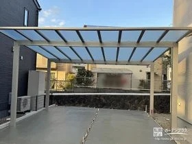 夏の暑さから冬の積雪まで対応しお車を守るカーポートの設置工事