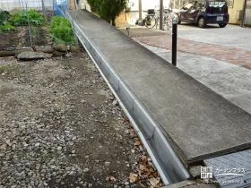 雨水の排水をスムーズにするU字側溝[施工後]