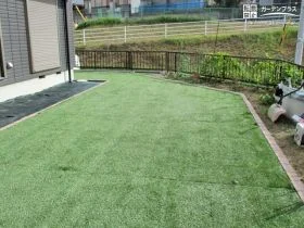 ローメンテナンスでガーデニングが楽しめるお庭へ[施工後]