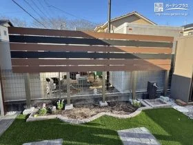 植栽にも似合う可愛らしいレンガの花壇[施工後]