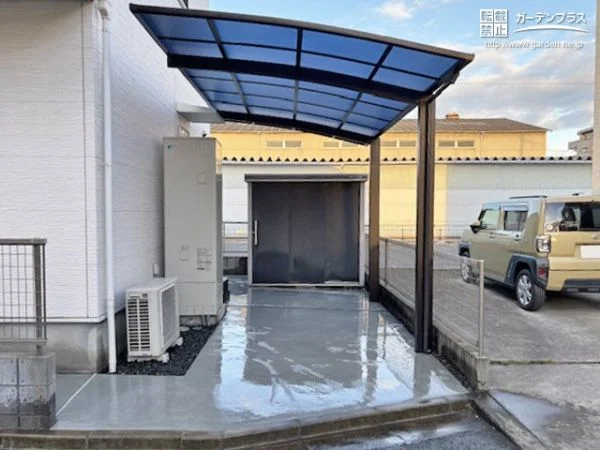 雨の日でも快適にお車を置けるスペースを確保するリフォーム工事