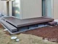 L字型のウッドデッキが快適なアウトドアリビングとなった工事