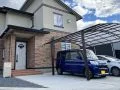 アール屋根が優しい印象のカーポート