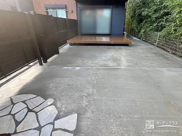 お庭をローメンテナンス化し防犯性も高めたリフォーム工事