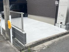 境界ラインを明確にする境界フェンス[施工後]